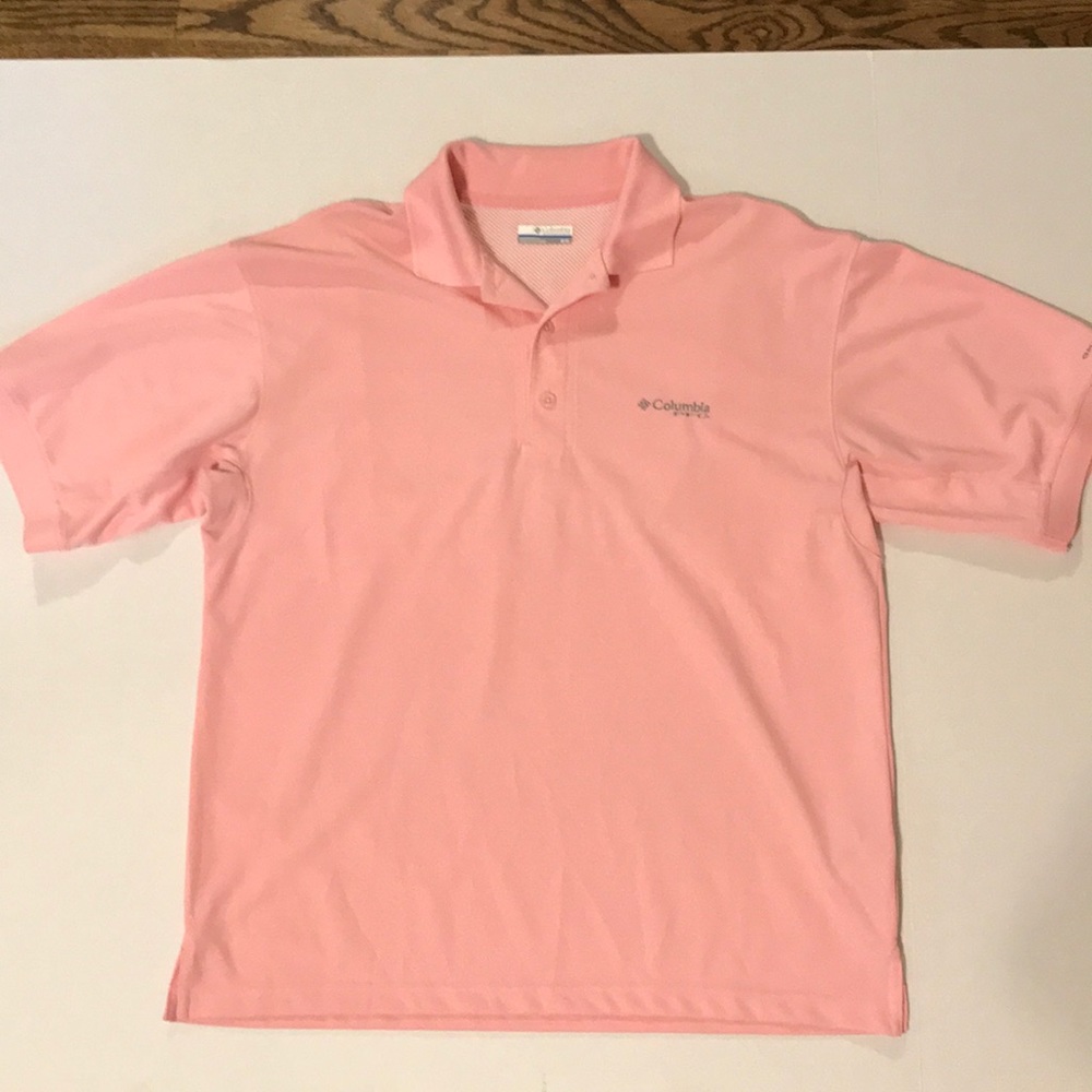 Men’s Columbia polo shirt pink